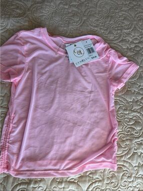 Cyn & Luc Girls' Pink Short Sleeve Crew Tee